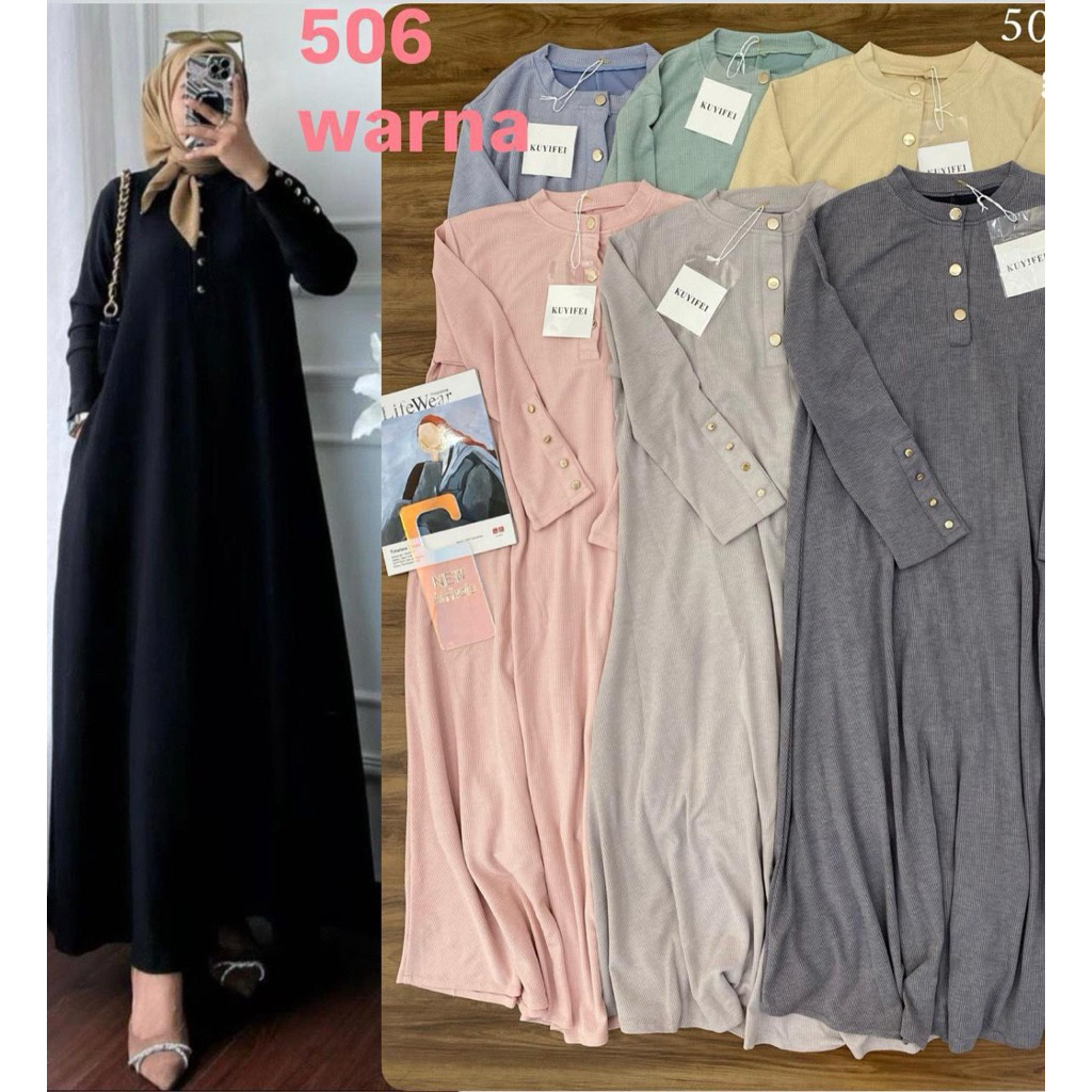 dress knit inara busui by kuyifei