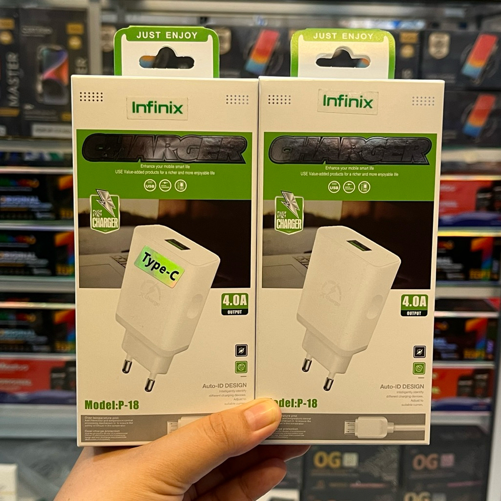 CHARGER FAST CHARGER CASAN INFINIX P18