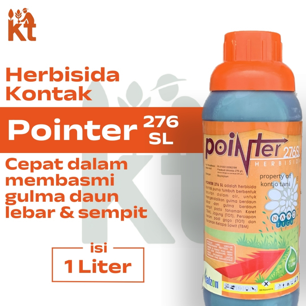Herbisida Kontak - Pointer 276 SL - Isi 1Liter - Paraquat diklorida 276 g/I