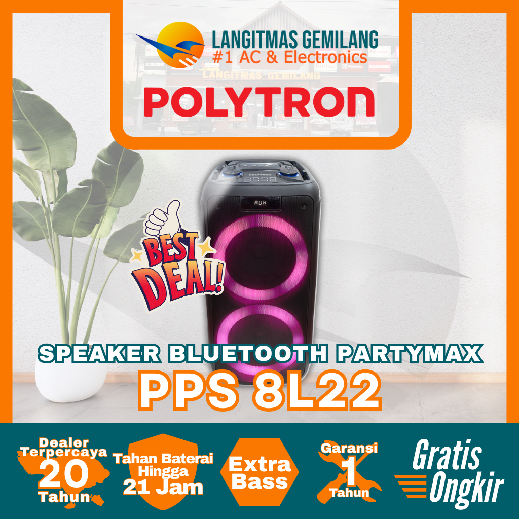 POLYTRON SPEAKER PARTY Bluetooth PPS 8L22