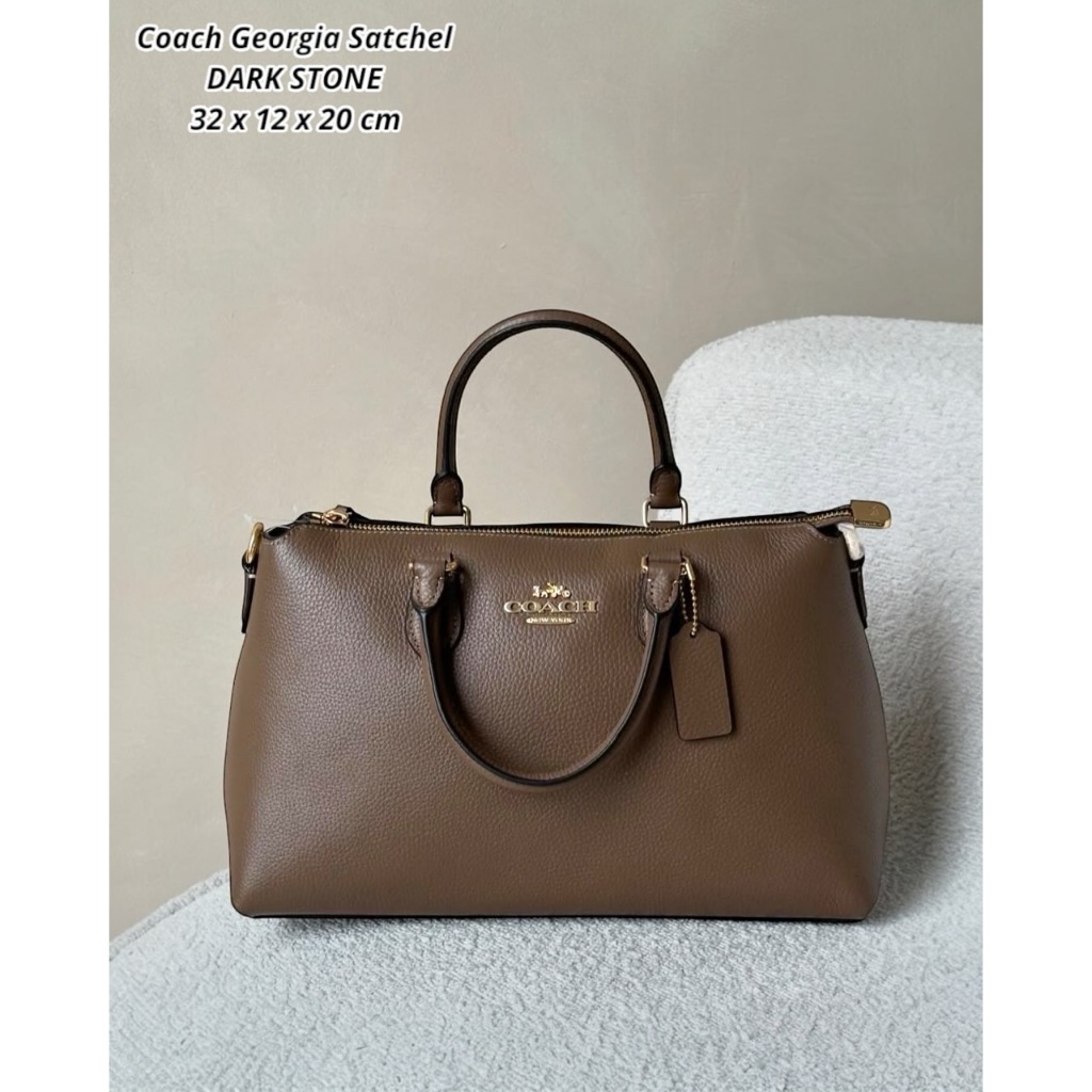 coach georgia satchel dark stone