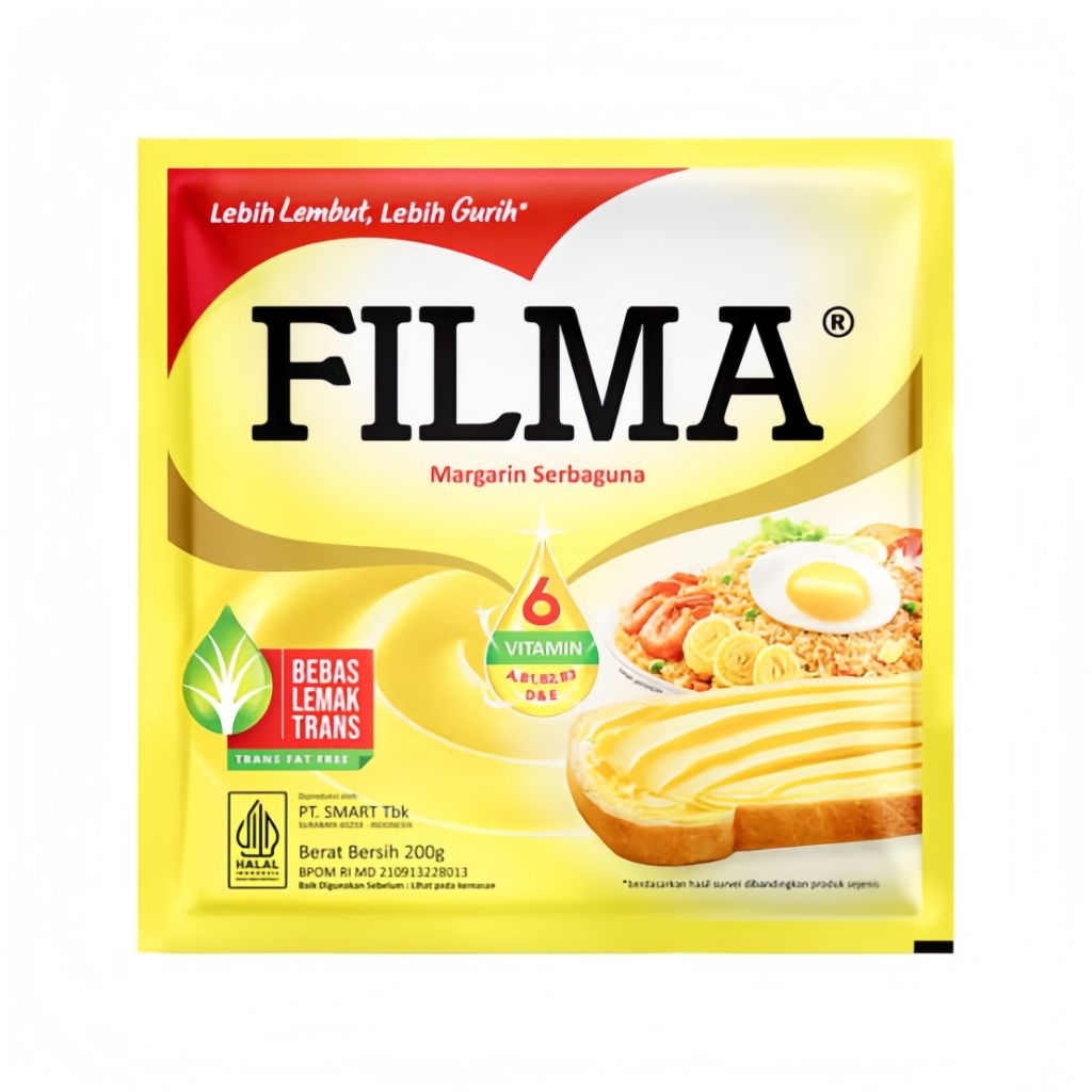 

Filma Margarine 200gr – Margarin Serbaguna untuk Masak & Baking