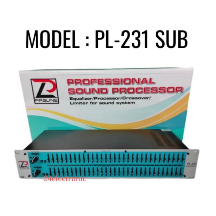 EQUALISER PASLINE PL-231 + SUBWOOFER /EQUALIZER PASLINE 231+ SUB
