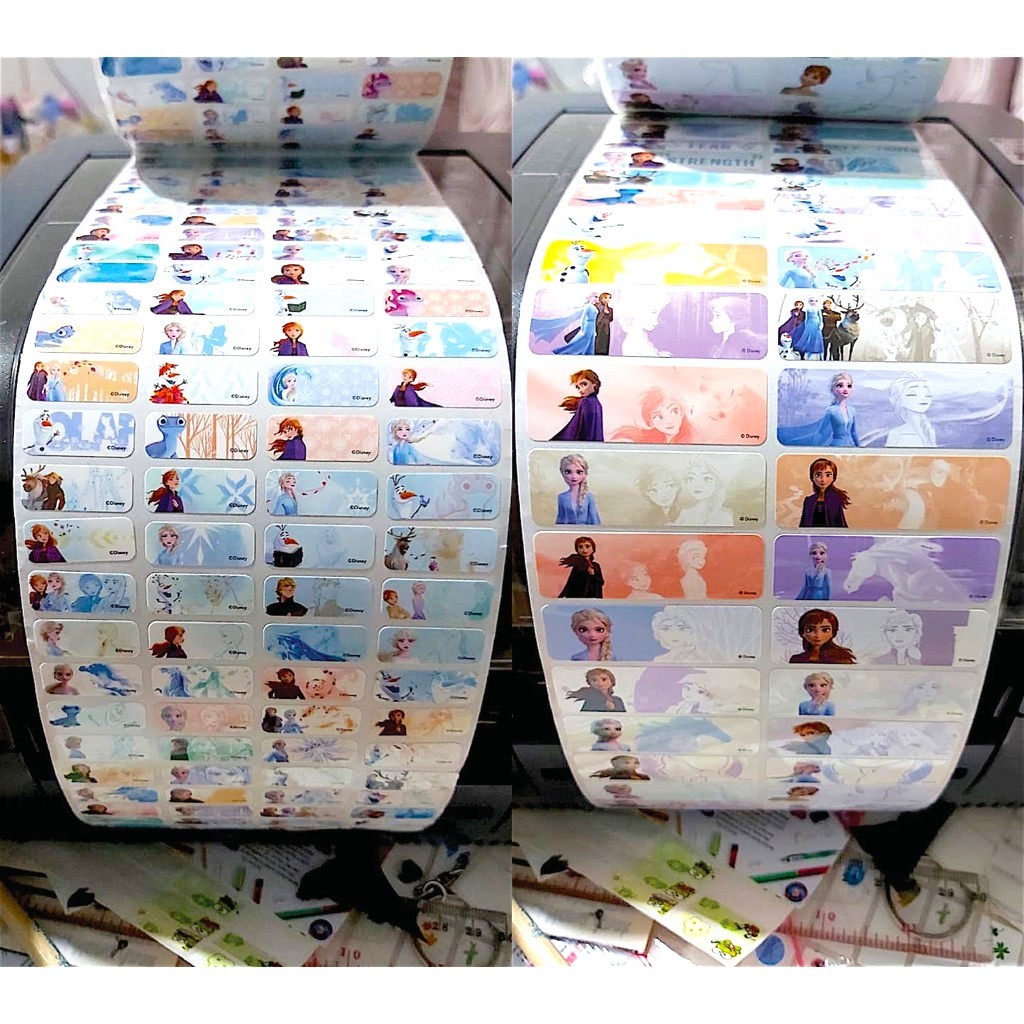 

Label Nama Anti Air Sticker Waterproof Premium Frozen