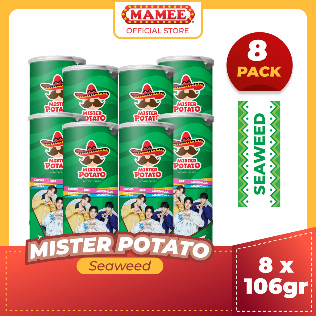

Mister Potato Crisps Seaweed 106gr SVT JINJJA CRUNCH Edition - 8 Pcs