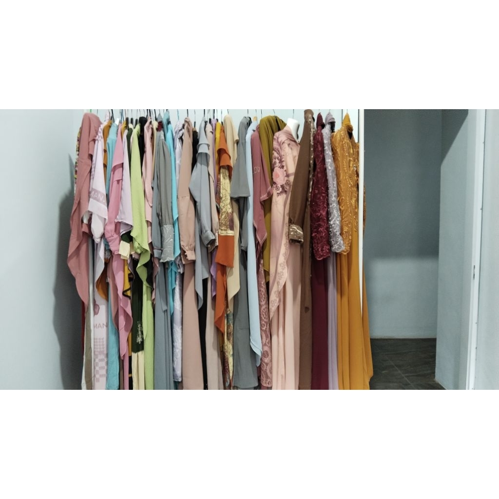 gamis set hijab premium by Arsya kayla