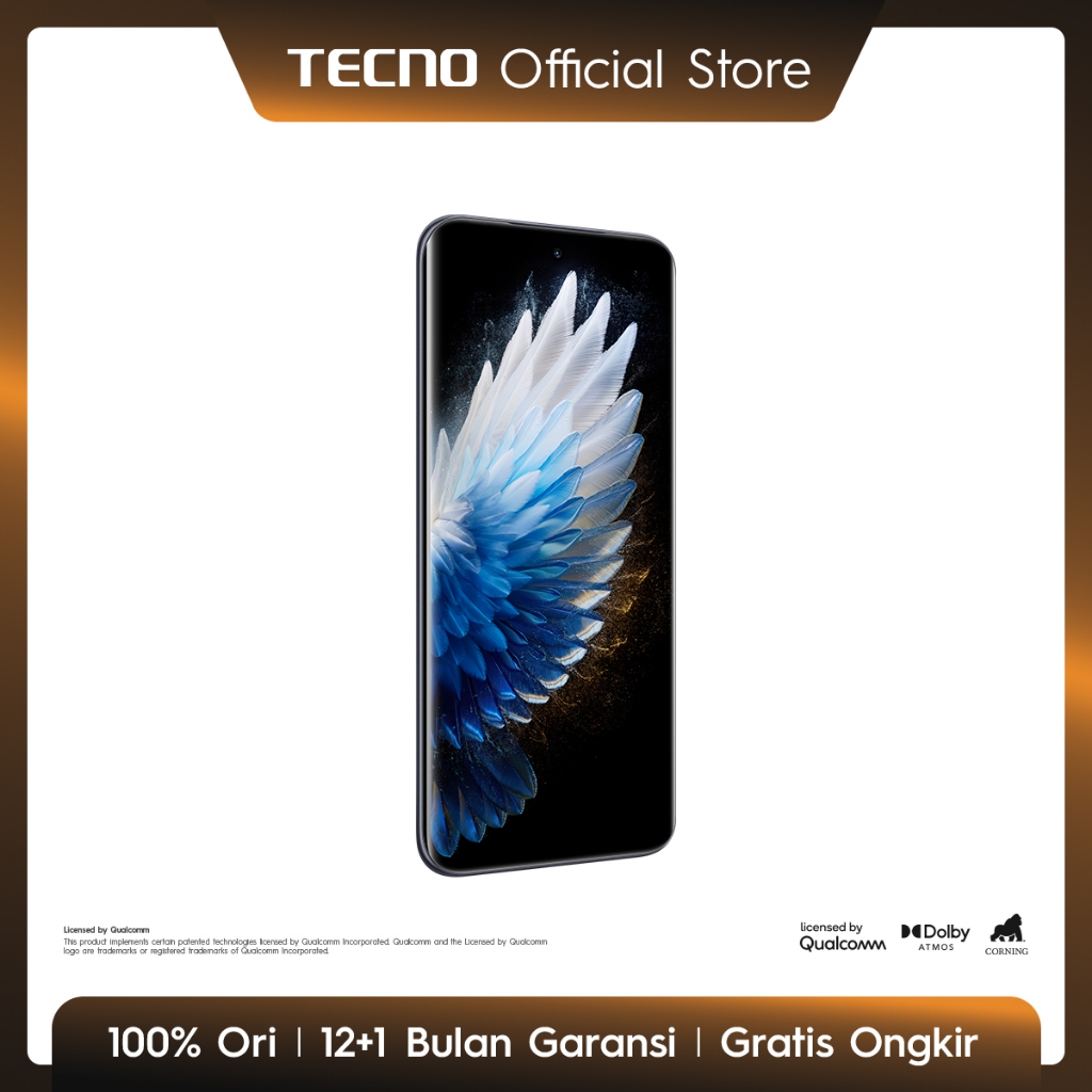 TECNO SPARK 40 Pro+ - 8+8GB*/256GB, Mediatek Helio G200, 30W Wireless Charge, 1.5K & 144Hz 3D Curved AMOLED Display, Ultra Thin Body, 5200mAh+45W Fast Charge, IP64 - spark40proplus - Gambar 4