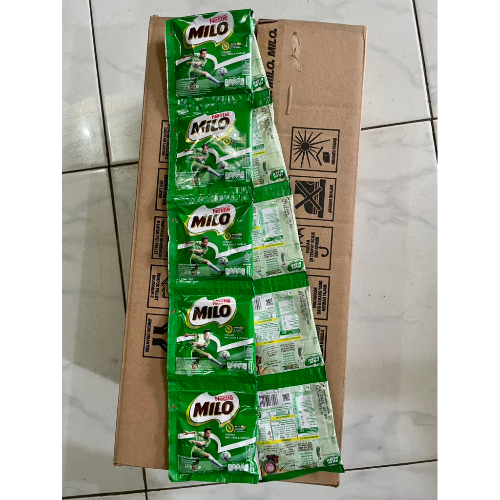 

Milo Sachet 22Gr Dijual Perkarton isi 20 rcg @10 pcs