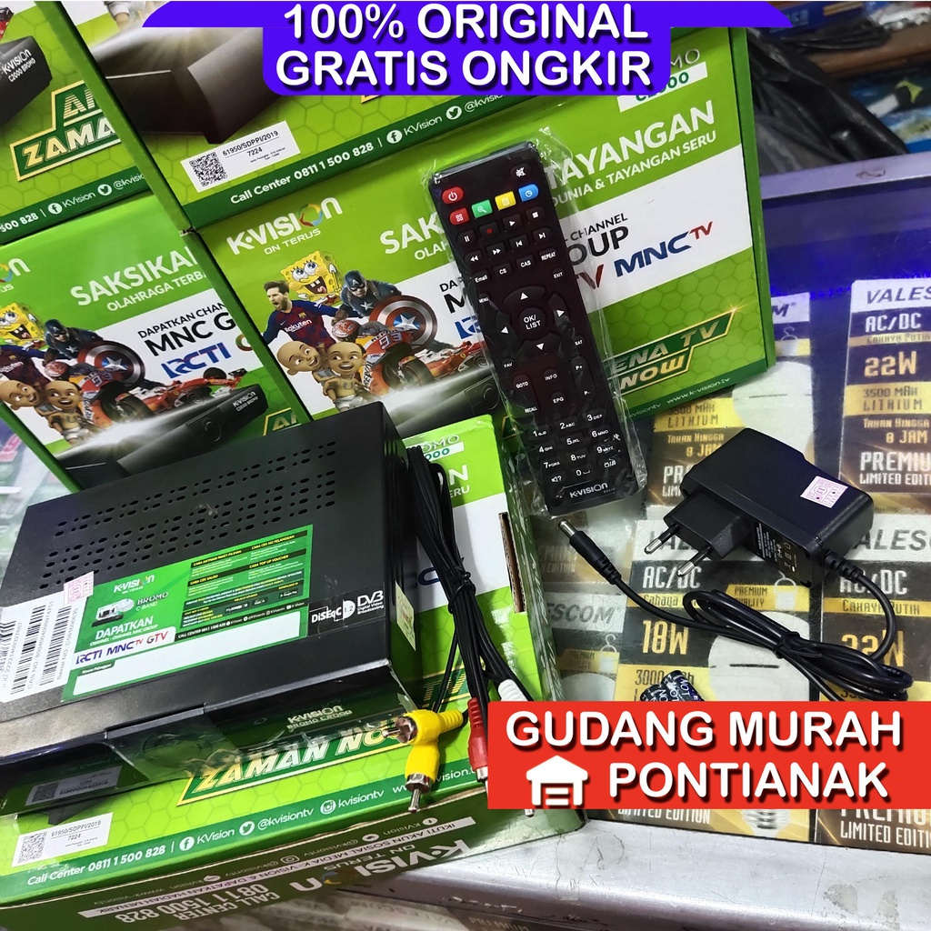 Receiver Kvision Bromo C2000 Digital Parabola Satelit Payung LNB band