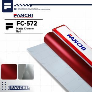 Stiker Skotlet fanchi fc572 merah Metalik Doff Sticker Skotlet Metalic merah Dop Satin Metallic Doff