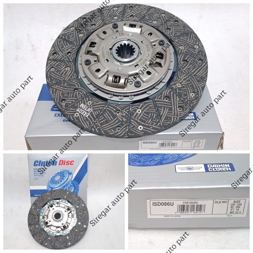 KAMPAS KOPLING/CLUTCH DISC ISUZU NKR71-NMR71 MADE IN JAPAN