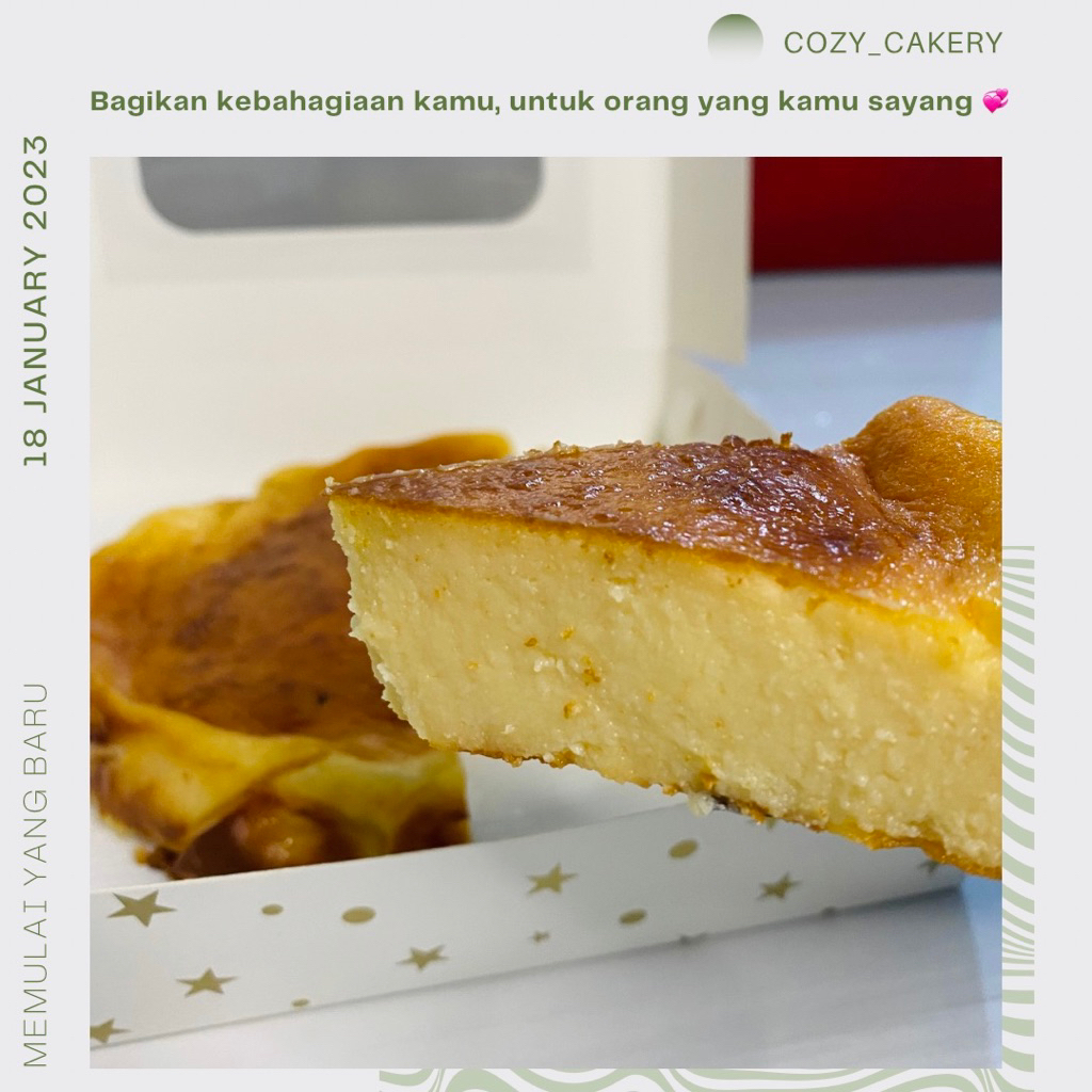 

Premium Basque Burnt Cheesecake Cozy Cakery Original Cheesecake Kue Ulang Tahun Jakarta Tangerang