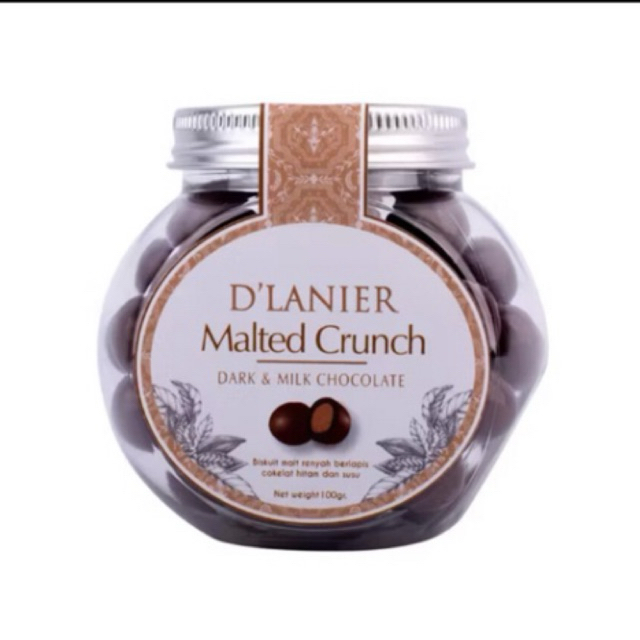 

D'Lanier Malted Crunch with Dark & Milk Chocolate - 80 gr