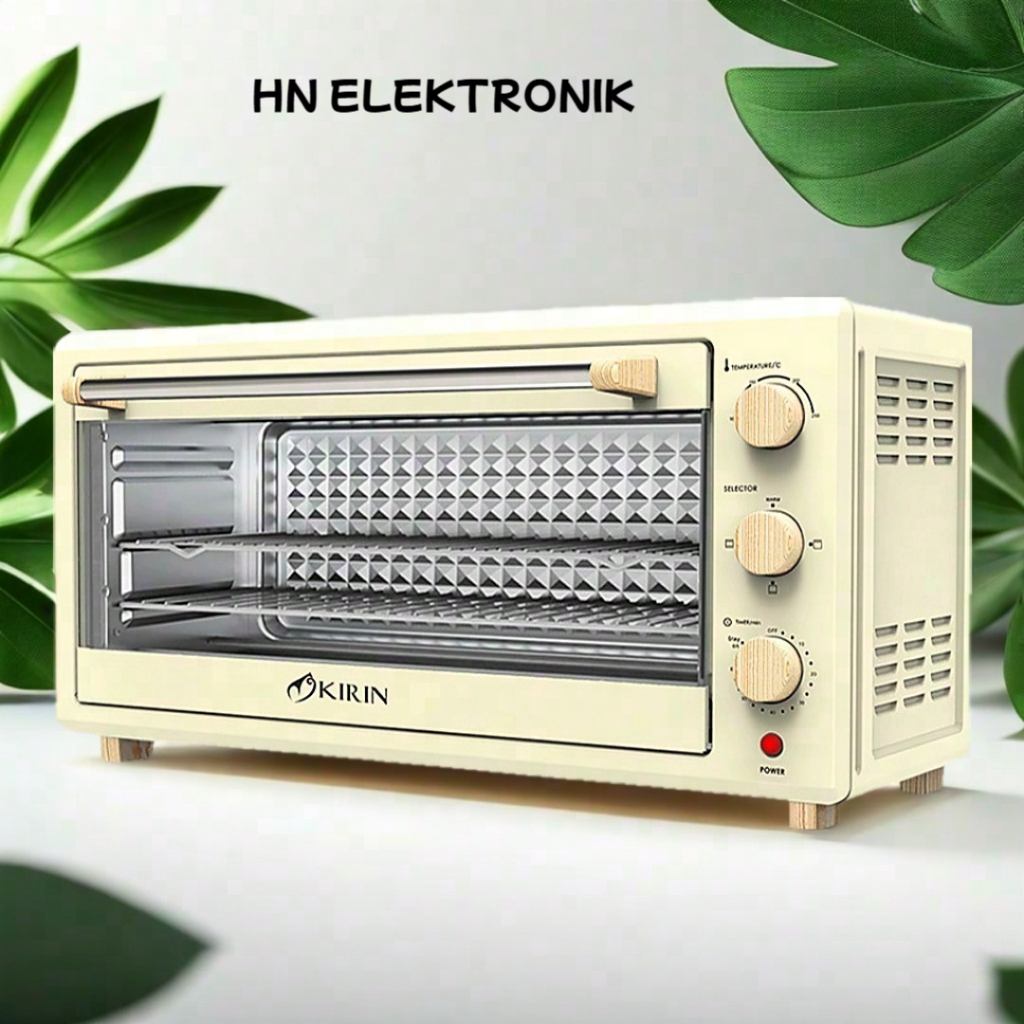 Oven Kirin KBO 350WB Wide Body Low Watt 35 Liter White