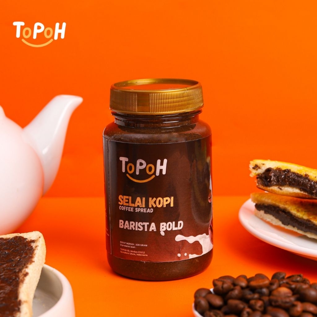 

ToPoH Coffee Spread Barista Bold 320g | Selai Kopi varian Barista Bold 320g | Classic Blend / Barista Bold | Cemilan Rasa Kopi Kekinian