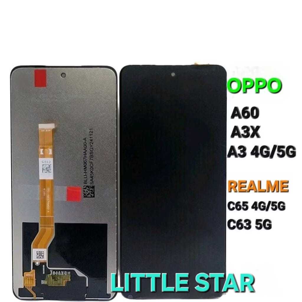 Lcd oppo a60 / a3x /realme c65 /c63 5g fuset touchscreen original-Bergransi