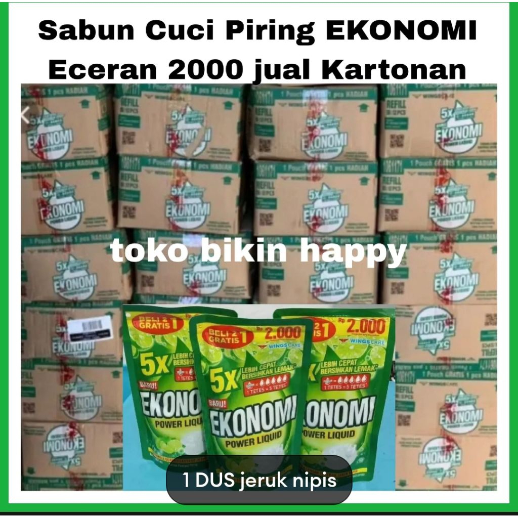 Sabun Ekonomi 1 Dus isi 24 pcs kemasan 2000 Sabun cuci piring