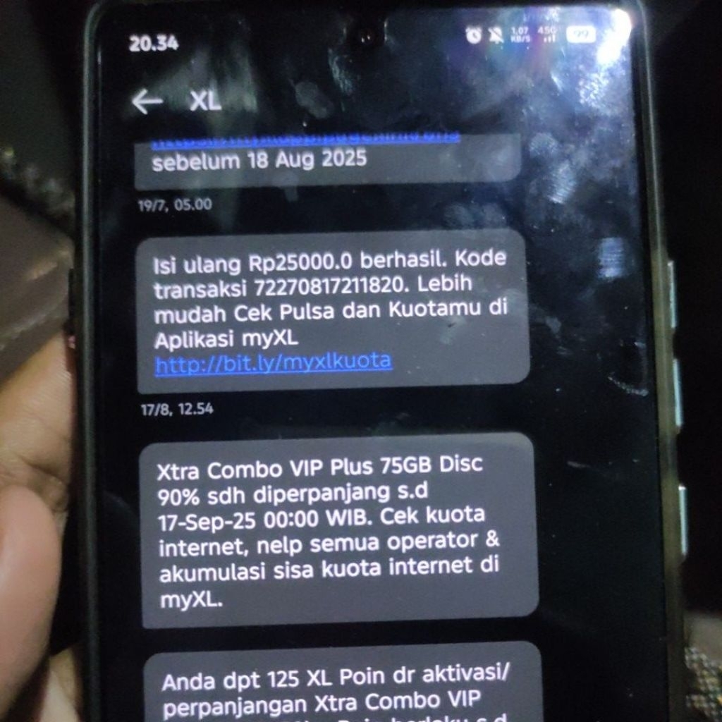 Paket XL 75gb Diskon90%