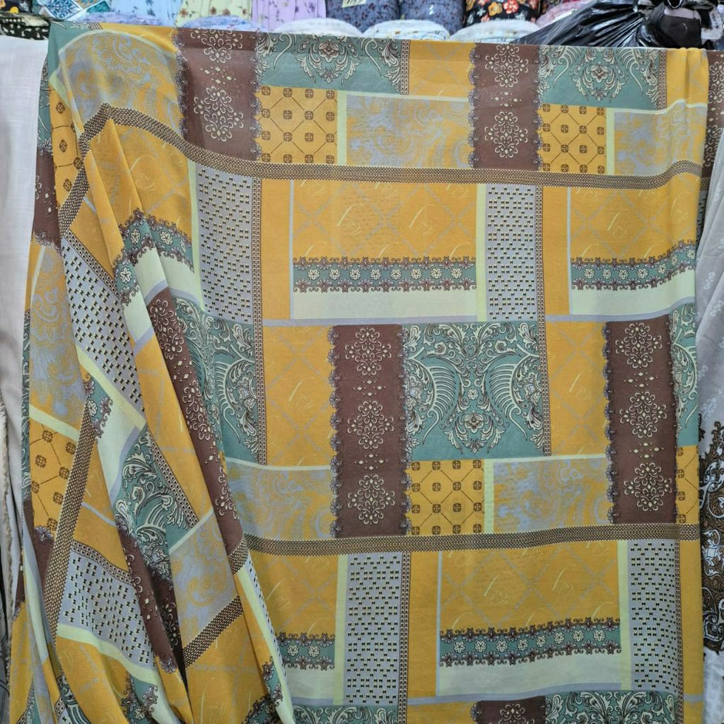 KAIN SIFON CERUTY PREMIUM MOTIF ABSTRAK  - KAIN SIFON MOTIF ABSTRAK  - KAIN MOTIF ABSTRAK HARGA/0,5M