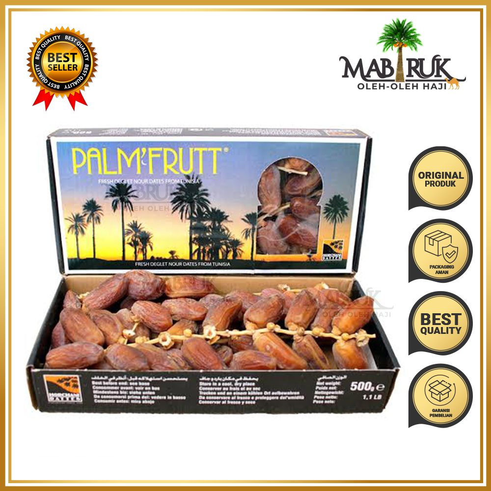 

Kurma Palm Fruit 500gr Tunis Frutt Tunisia Tangkai Original