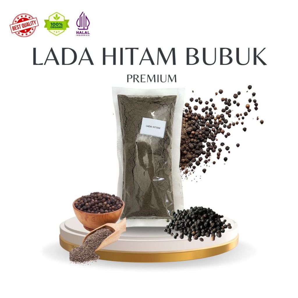 

Lada Hitam bubuk premium - Black pepper powder untuk bumbu masakan [ 50gr/100gr ]