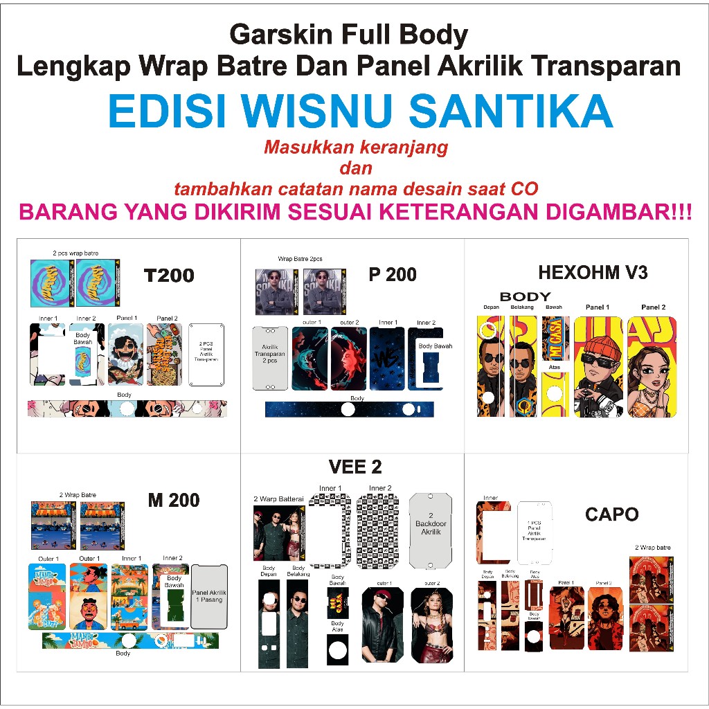 

asesoris stiker edisi wisnu santika