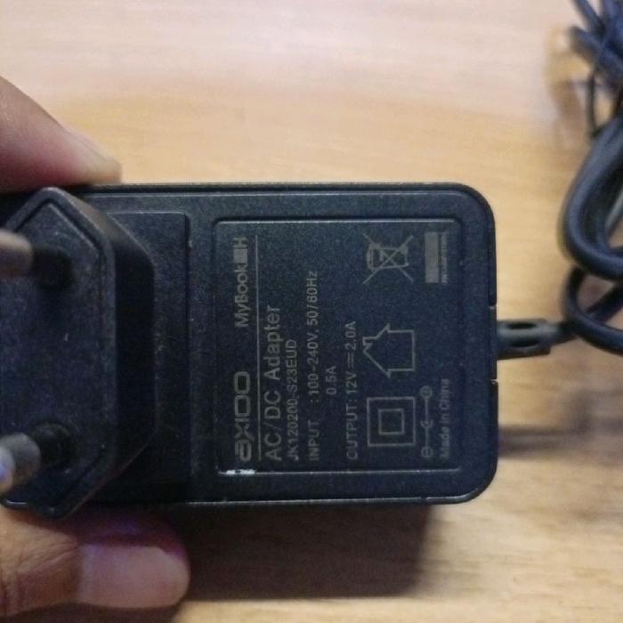 Cas charger axioo mybook 14H original laptop 12v 2.0A
