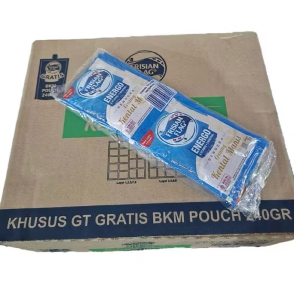 

Susu Bendera Kental Manis Sachet 1 Karton BONUS SUSU POUCH 240gr