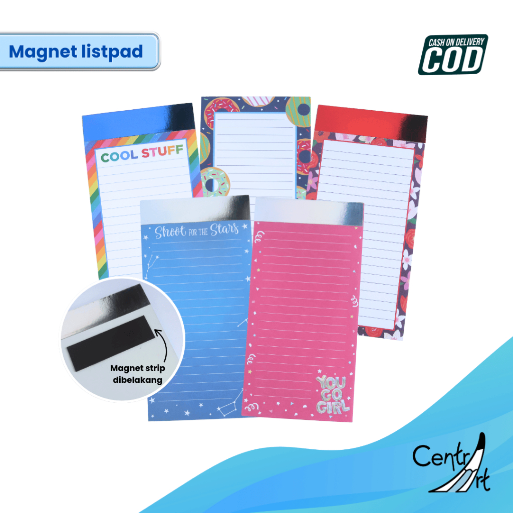 

Magnetic Listpad | Magnet kulkas | Notepad | Motif lucu