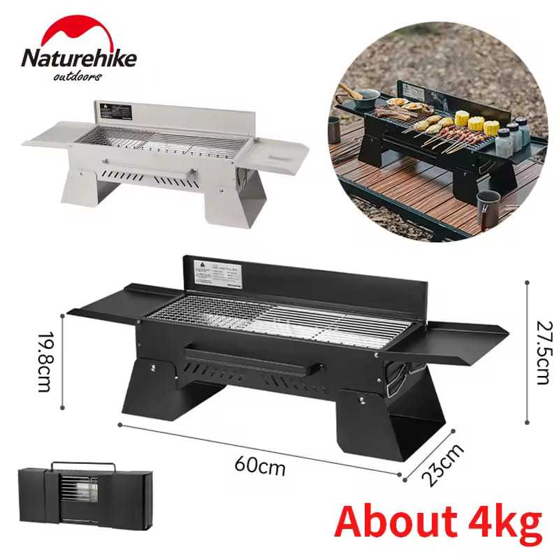 BBQ BOX GRILL CAMPING NATUREHIKE CNK2450CF018 TABLE-TOP CARBON FURNACE PORTABLE ULTRALIGHT OUTDOOR P