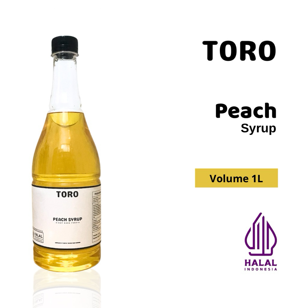 

Peach Syrup 1L / Sirup Rasa Persik 1000ml