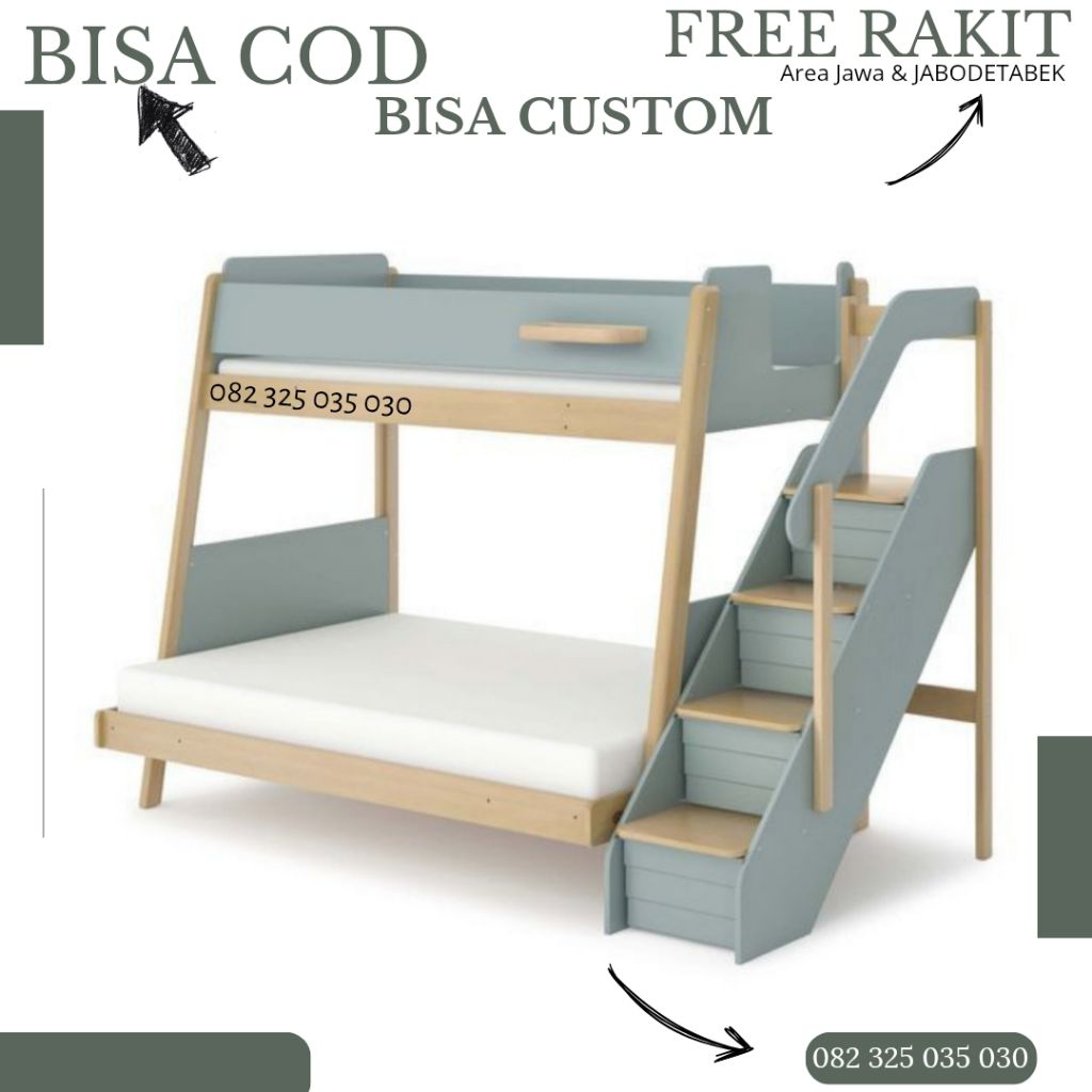 Tempat Tidur Anak , Tempat Tidur Tingkat Murah , Ranjang Tingkat 2 Susun