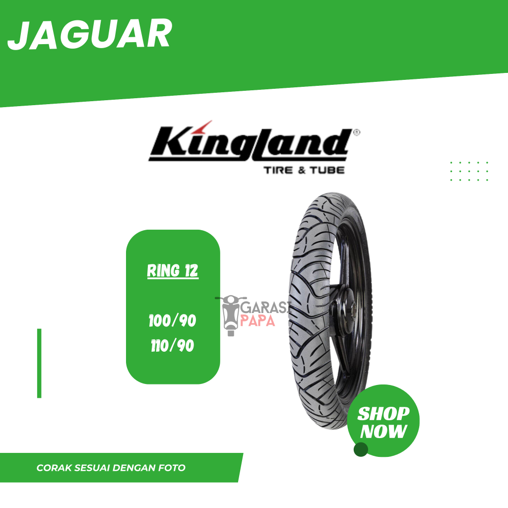 FREE PENTIL Ban Motor Matic Tubeless Kingland Jaguar Ring 12 100 110 / 90 90 Ban Luar Motor Scoopy D