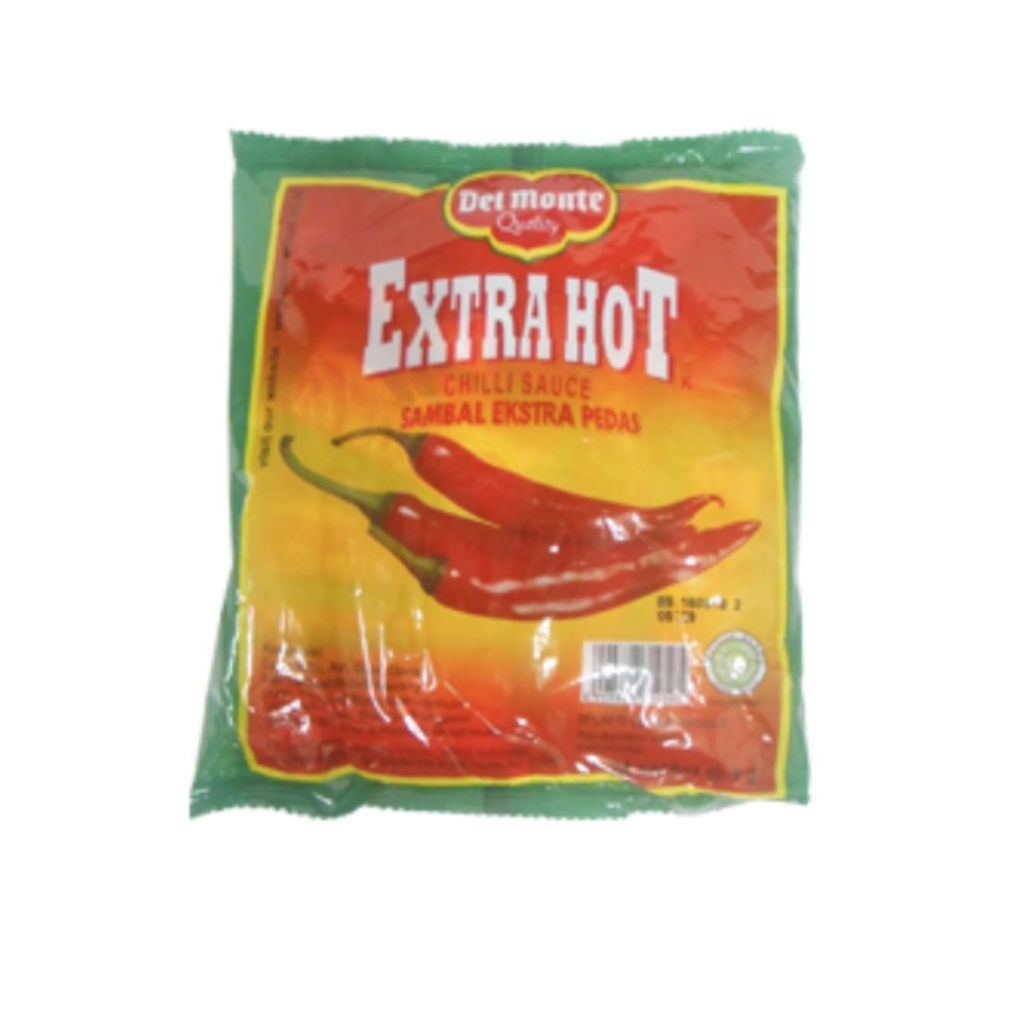 

Del Monte chili sauce extra hot saus sambal sachet saset 24x8gr delmonte