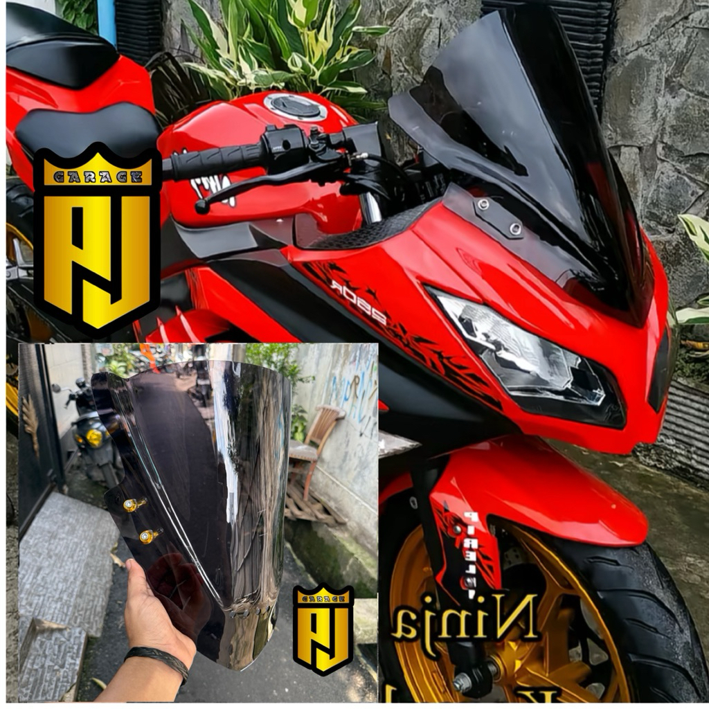 VISOR NINJA 250 FI FULL JENONG WINDSHIELD NINJA FI OLD FULL JENONG