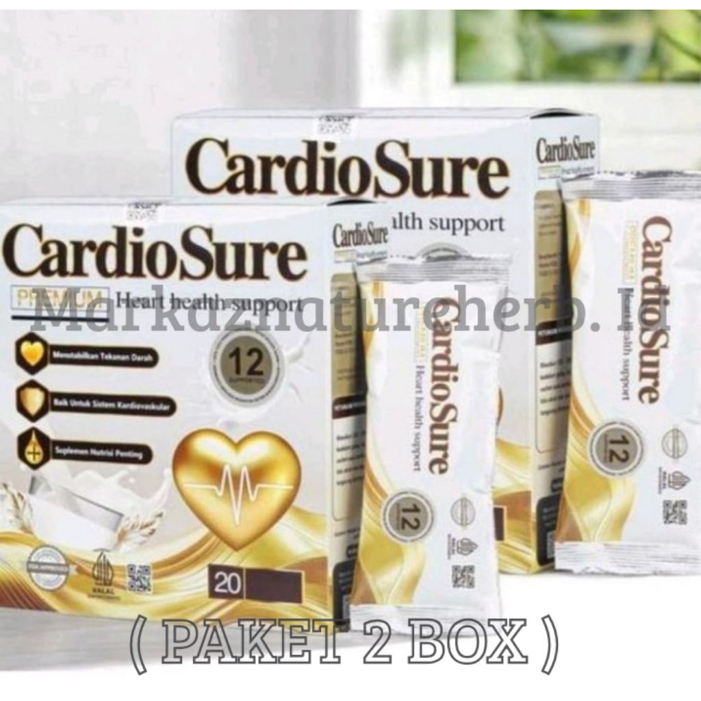 

2 BOX CARDIOSURE MILK ORIGINAL SUSU VITAMIN KESEHATAN JANTUNG BANTU TURUNKAN TEKANAN DARAH TINGGI KOLESTROL & ASAM URAT SECARA EFEKTIF