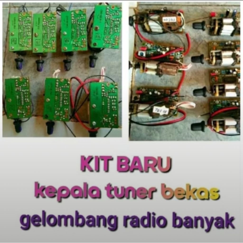KEPALA TUNER FM MARVEL + KIT MONO KOMPONEN BARU SEMUA TINGGAL SOLDER SENDIRI ( BELI 2 GRATIS KEPALA 