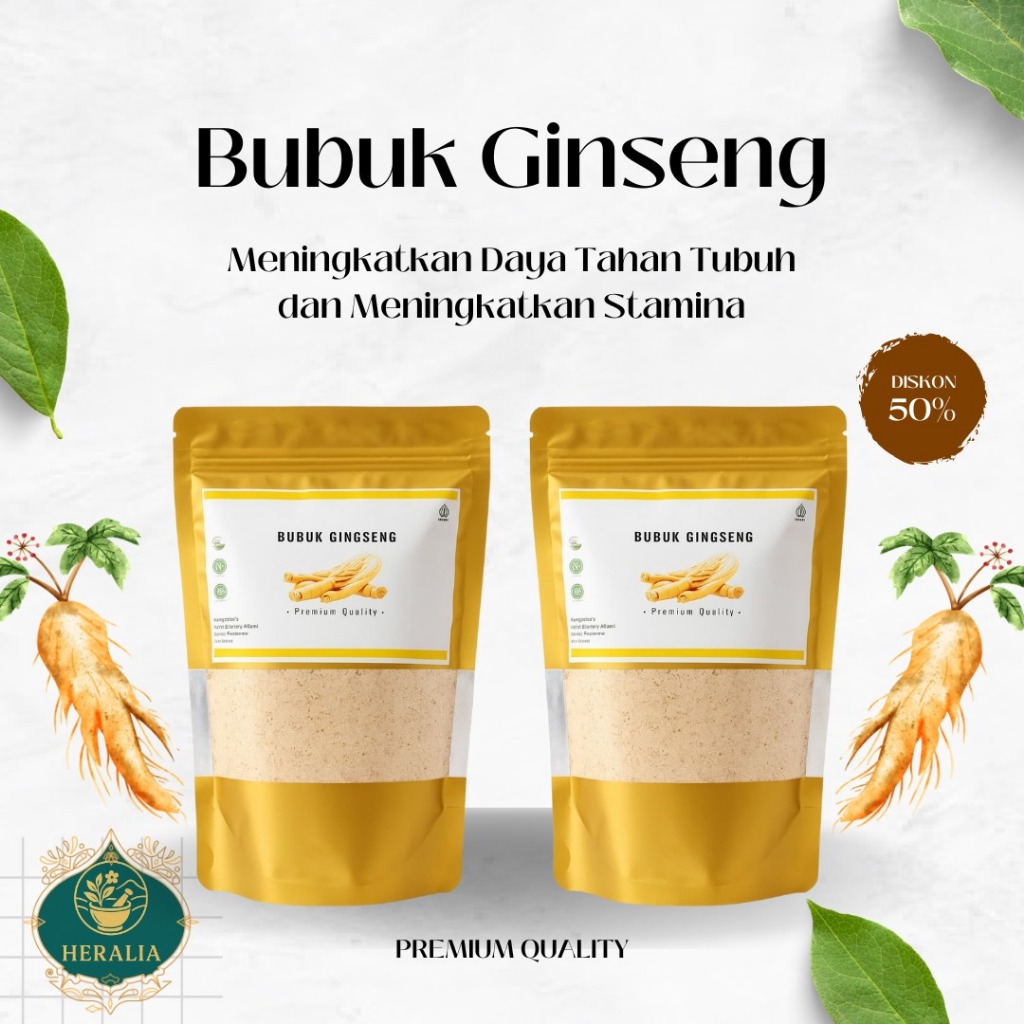 

PREMIUM SERBUK GINGSENG 250GRAM / BUBUK GINGSENG ALAMI 100% / BUBUK GINGSENG ORIGINAL POWDER 250GRAM