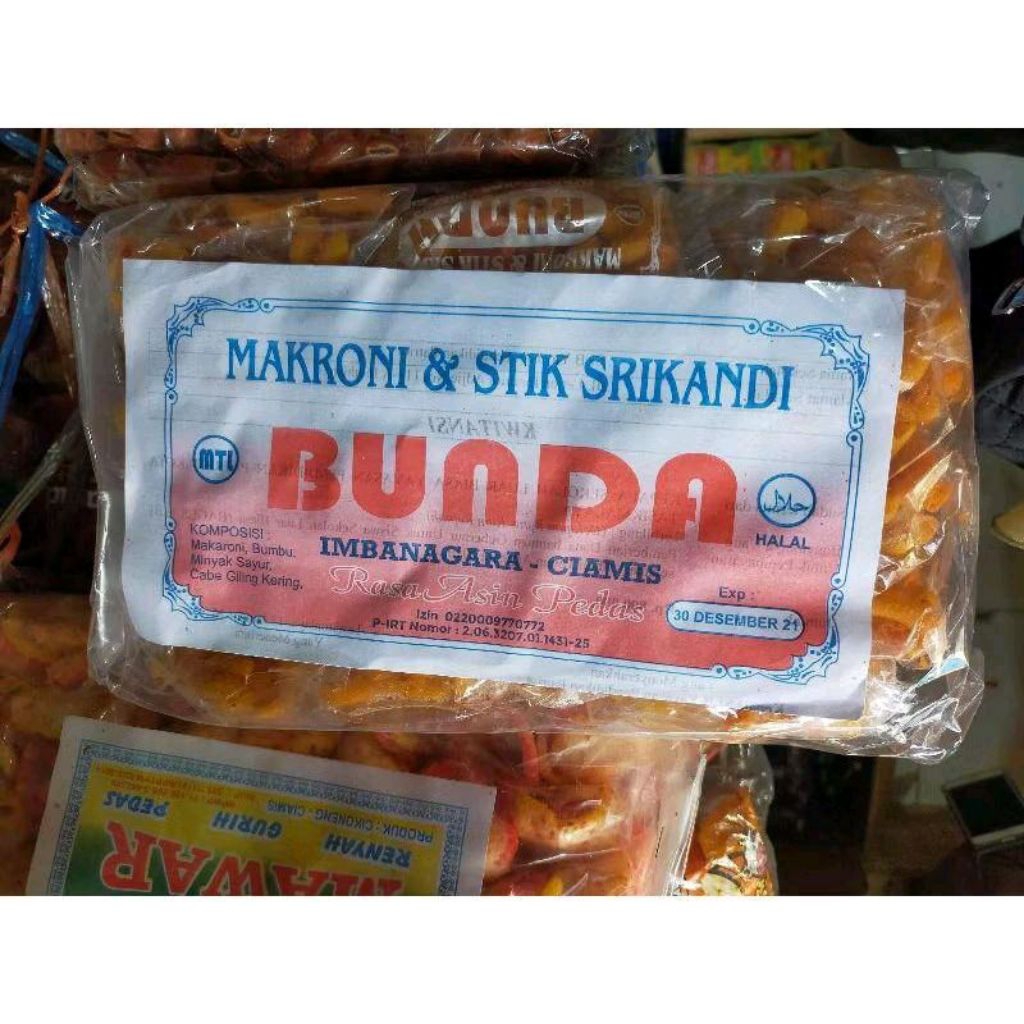 

MAKARONI BUNDA ISI 20