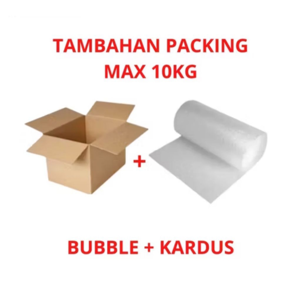 

Packing Tambahan Bubble + Kardus