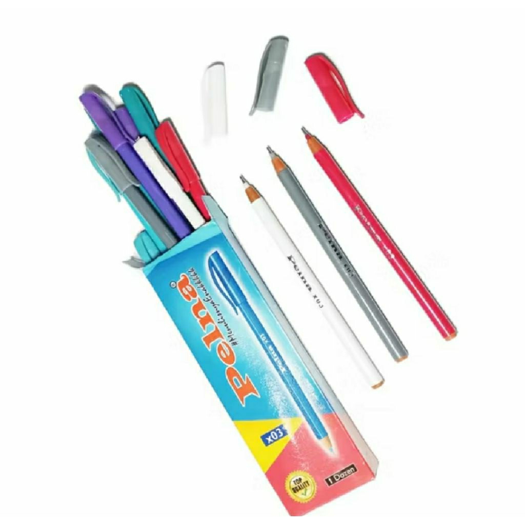 

(FREE PACKING KARDUS) pulpen bolpoin 1pak isi 12 pelna maze murah maze