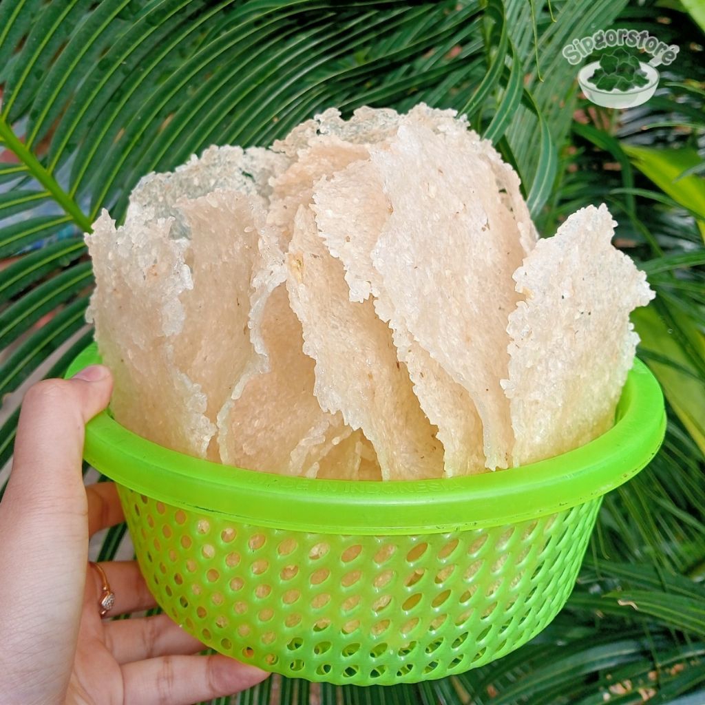 

Krupuk Beras / Krecek Gendar / Karak Mentah Sipgor – Gurih & Renyah