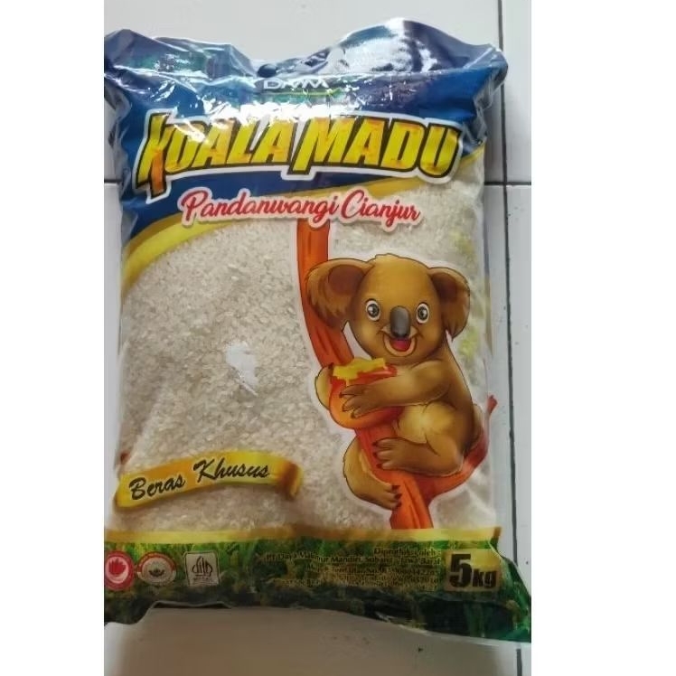 

BERAS 5KG KOALA MADU Pandan Wangi Cianjur