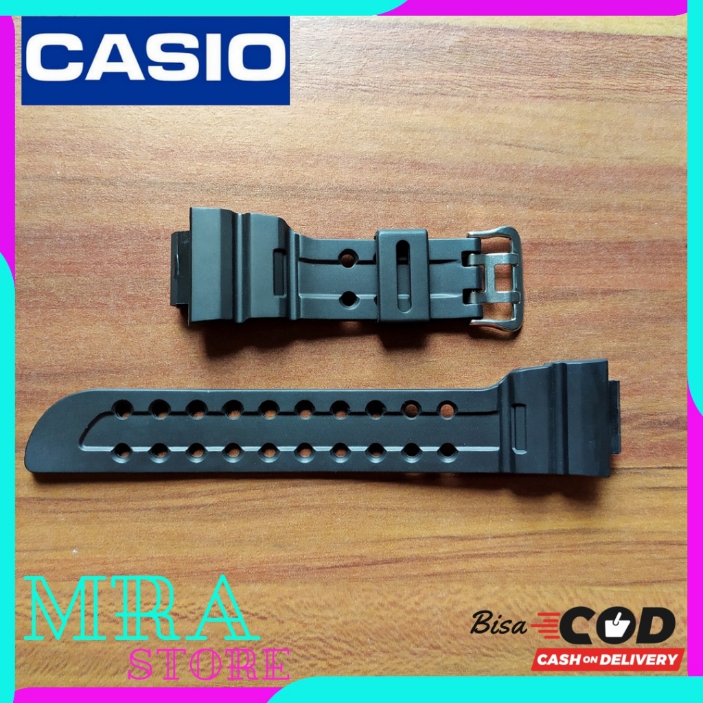 STRAP TALI JAM TANGAN CASIO G-SHOCK FROGMAN GW-200 GW-225 GF-8230 GF-8250 DW-8200 HITAM RUBBER