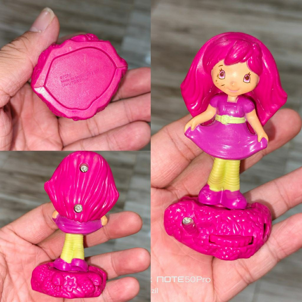 ACTION FIGURE FIGUR STRAWBERRY SHORTCAKE PINK ORIGINAL BRAND ASLI MCDONALDS MCDONALD HAPPYMEAL HAPPY