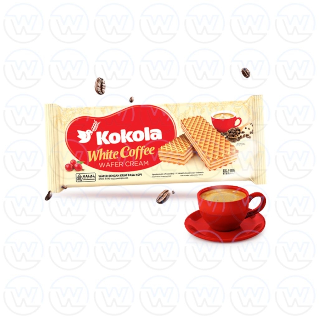 Kokola Wafer Cream White Coffee 110gr