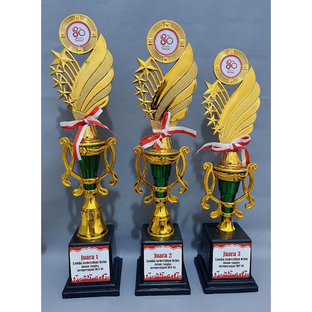 Piala  Satuan Kemerdekaan Kombinasi Cup Vas Kecil | Piala Plastik Murah I PIALA SATUAN