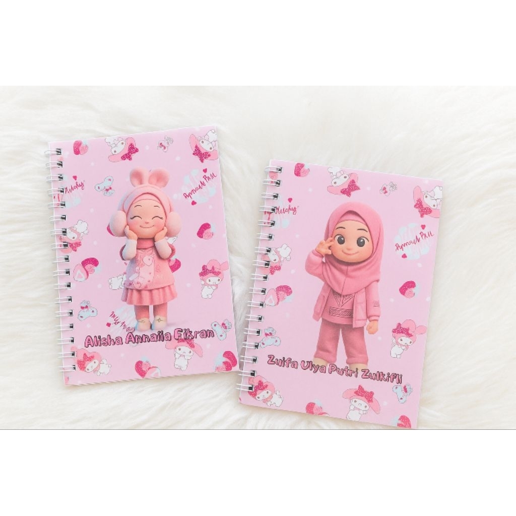 

notebook custom foto dan nama