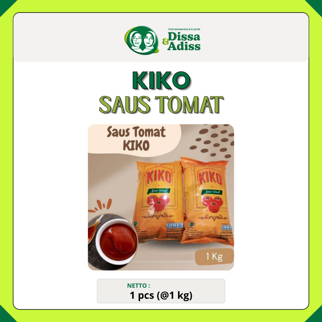 

Kiko Saos Sambal Cabe dan Saos Tomat 1 Kg | Tobaqdissa