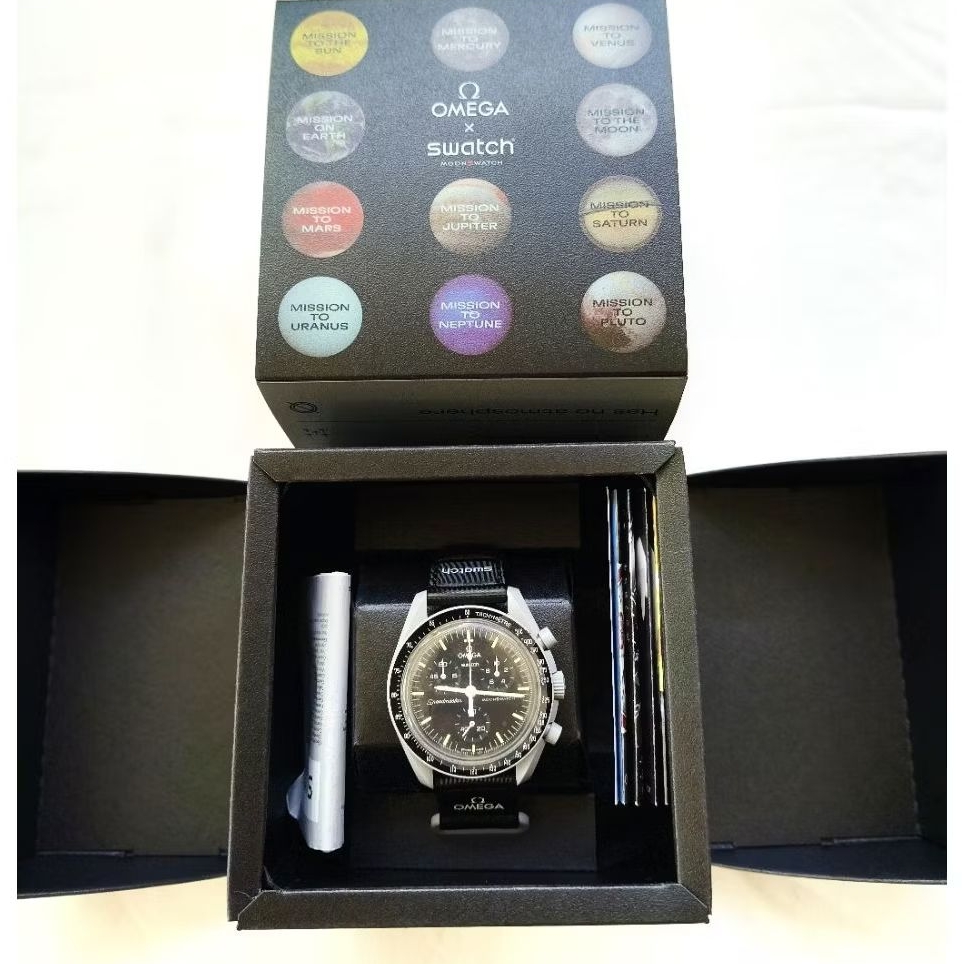 Jam Tangan Pria Wanita Omega x Swatch Mission to the Moon